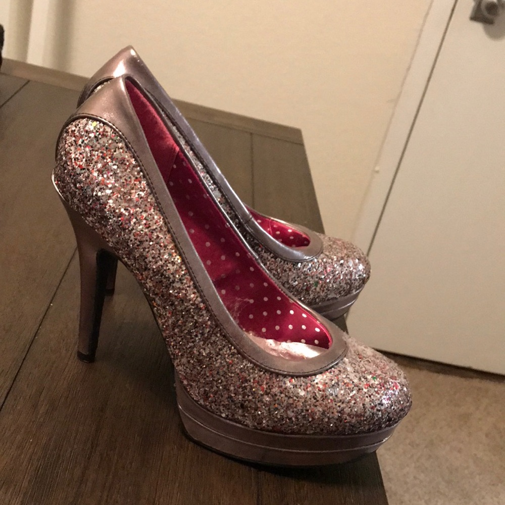 Sparkly high heels